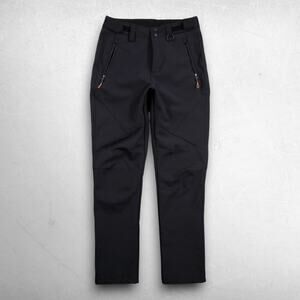 Free Soldier Snow Pants Men 29 Black Softshell Fleece Lined Winter Hiking
